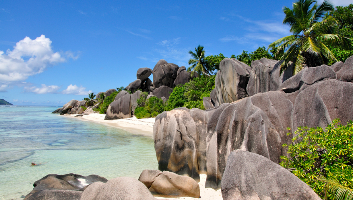 Сейшелы авиабилеты. Daniellas Bungalows 2 остров Маэ. Пляж petite Anse Праслен. Beryl's la Digue.